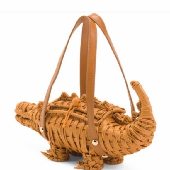 Tommy Bahama Woven Crocodile Handbag. NWT - Picture 2 of 4